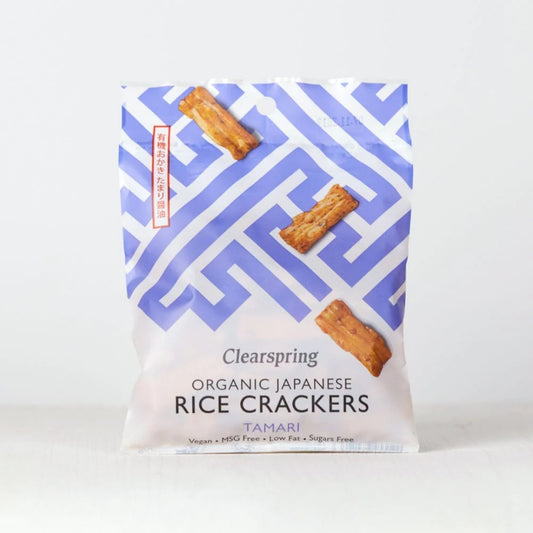 Clearspring Organic Japanese Rice Crackers Tamari