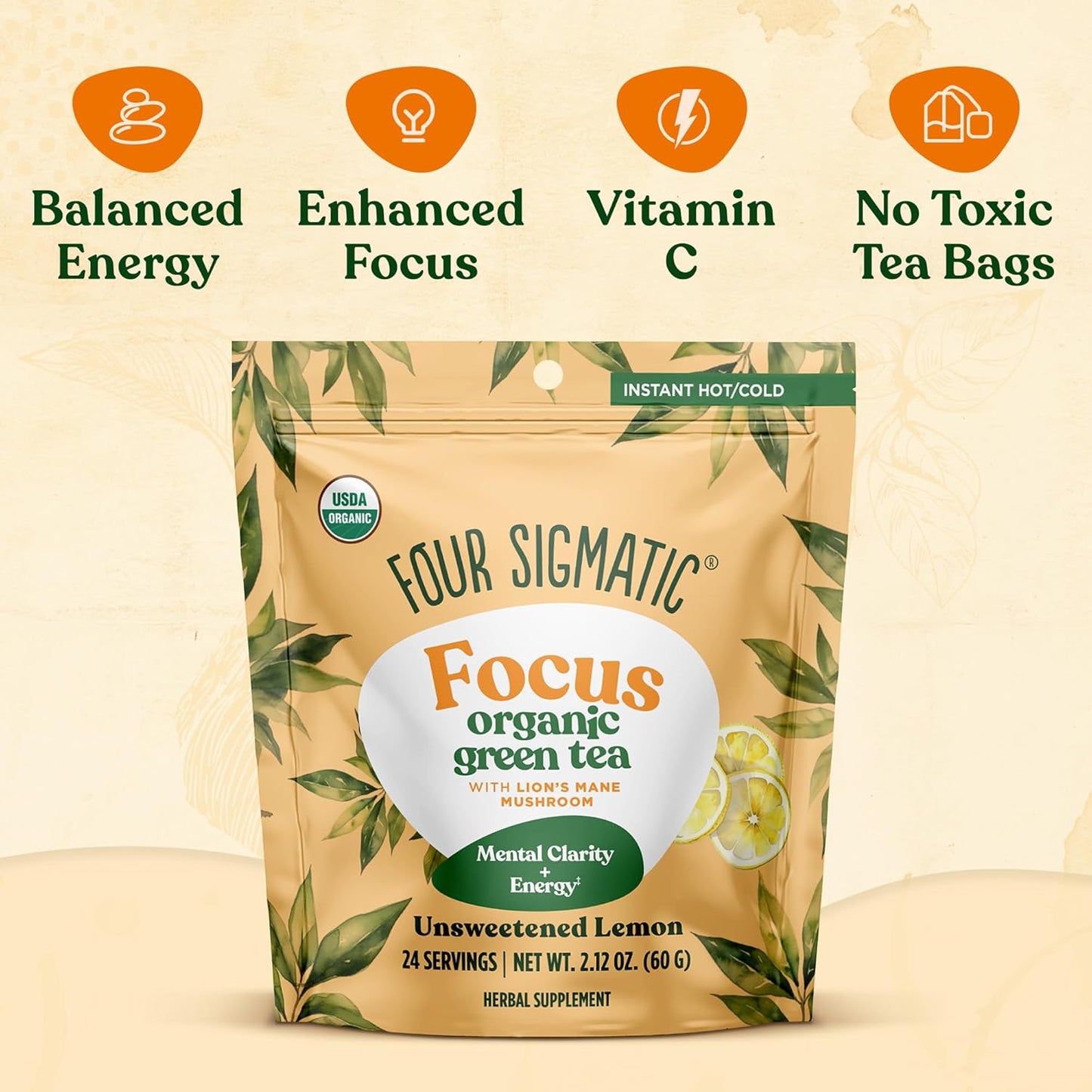 Focus Instant Organic Green Tea