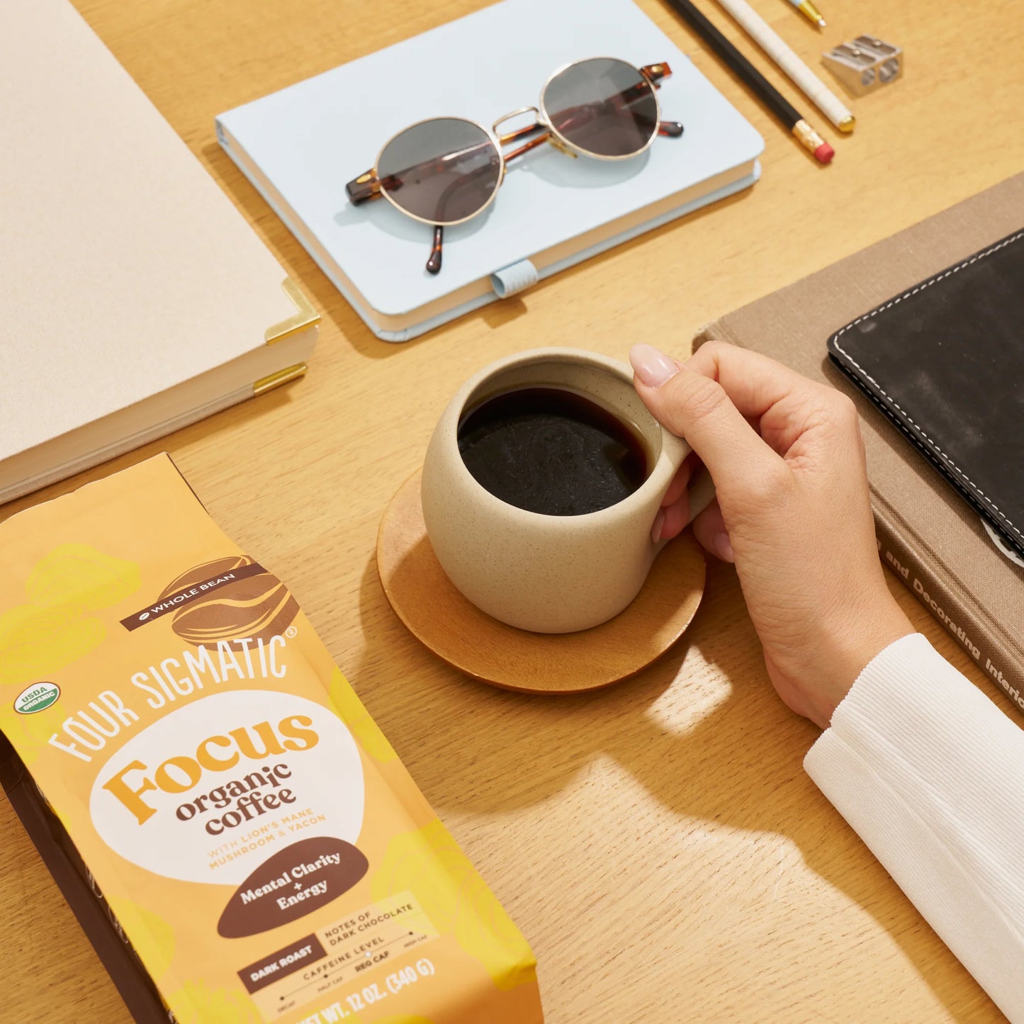 Coffee at the desk