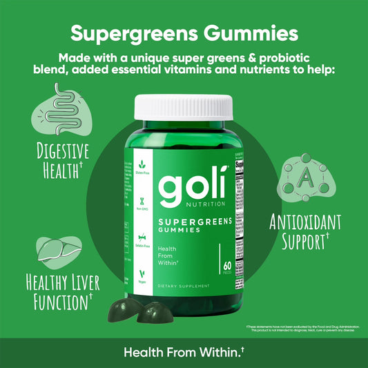Goli® Supergreens Gummies Benefits