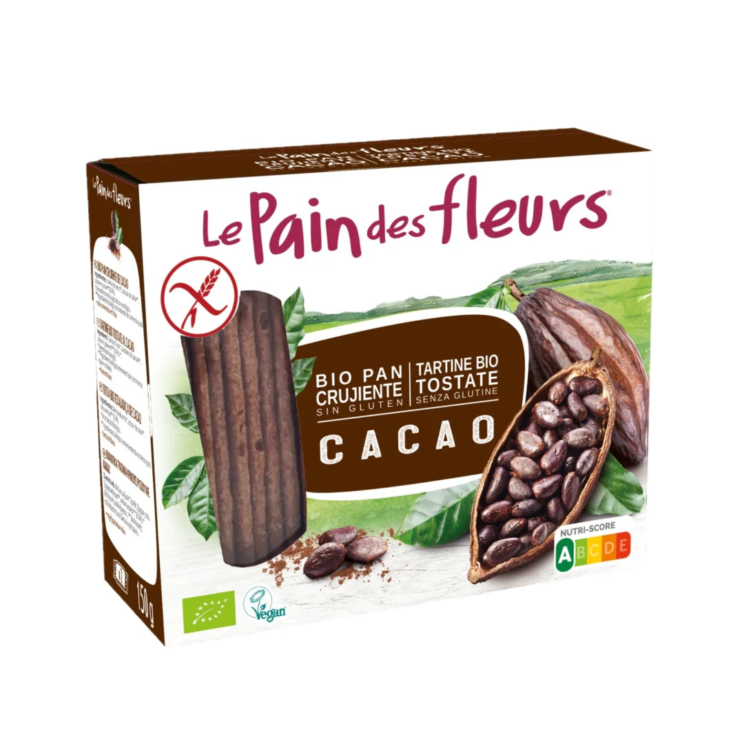 Le Pain Des Fleurs® Organic Gluten Free Cacao Crispbread