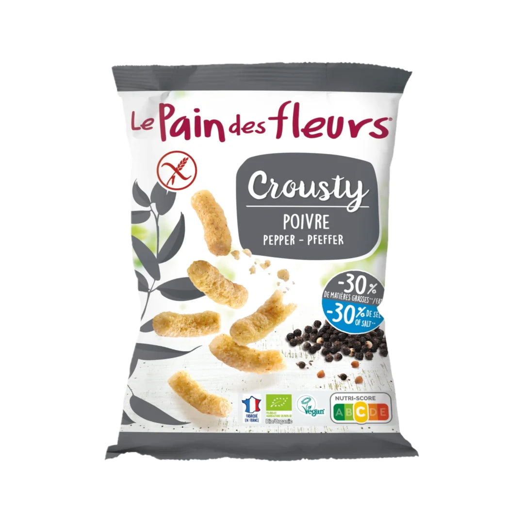 Le Pain Des Fleurs® Organic Gluten Free Crousty Buckwheat Puffs With Pepper