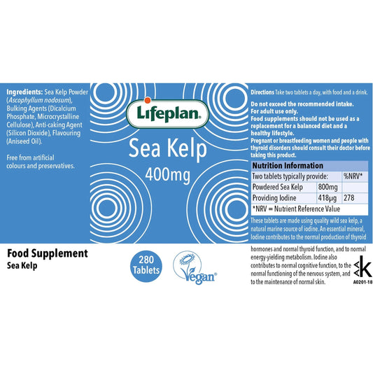Lifeplan® Sea Kelp 400mg