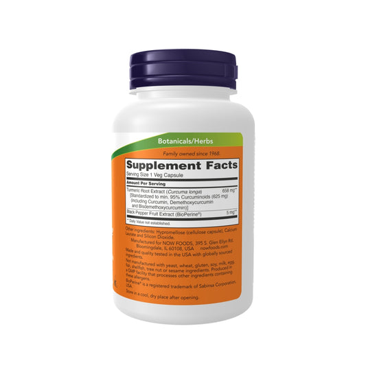 NOW® Foods Turmeric Curcumin With BioPerine®