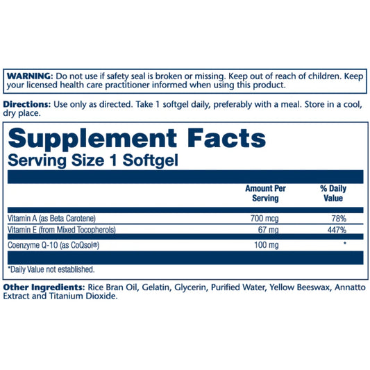 Solaray Bio CoQ-10 100mg