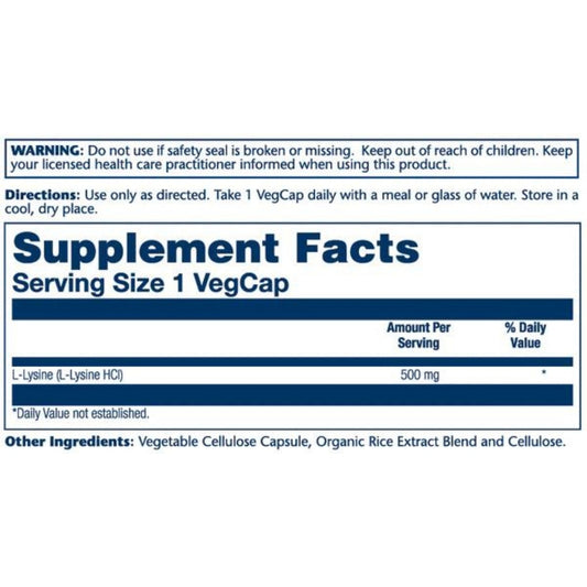 Solaray® L-Lysine 500mg