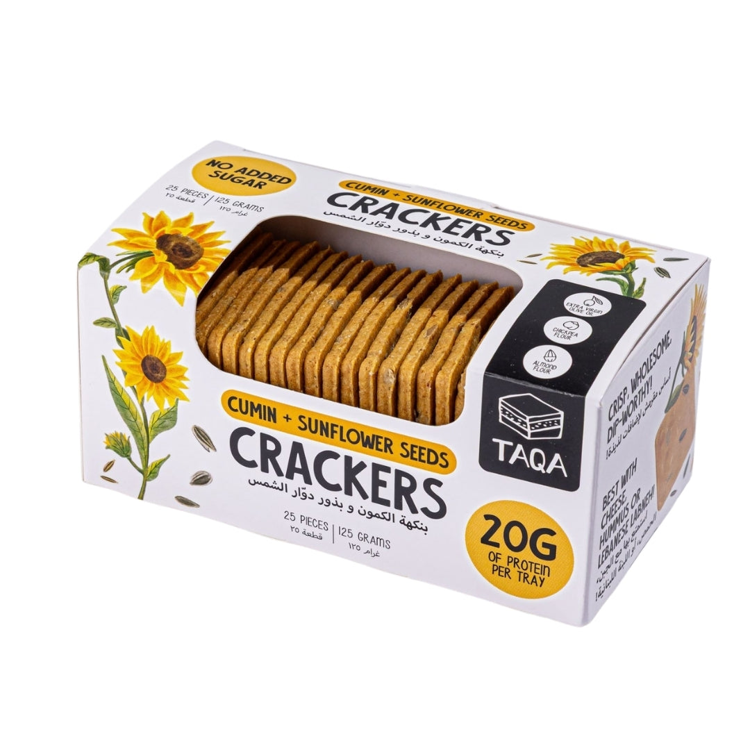 Cumin + Sunflower Seeds Crackers