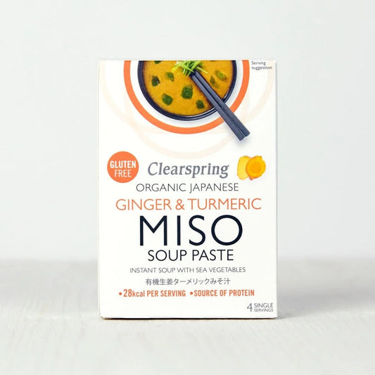 Clearspring Organic Instant Miso Soup Paste Ginger & Turmeric