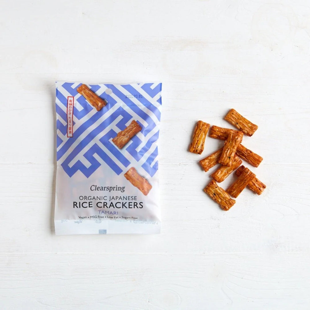 Clearspring Organic Japanese Rice Crackers Tamari