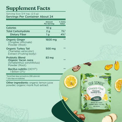 Happy Gut Instant Organic Herbal Tea