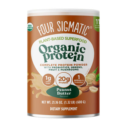 Plant-Based Organic Protein Powder tub