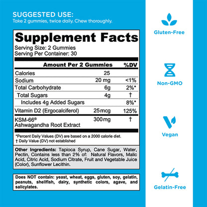 Goli® Ashwagandha Gummies Supplement Facts