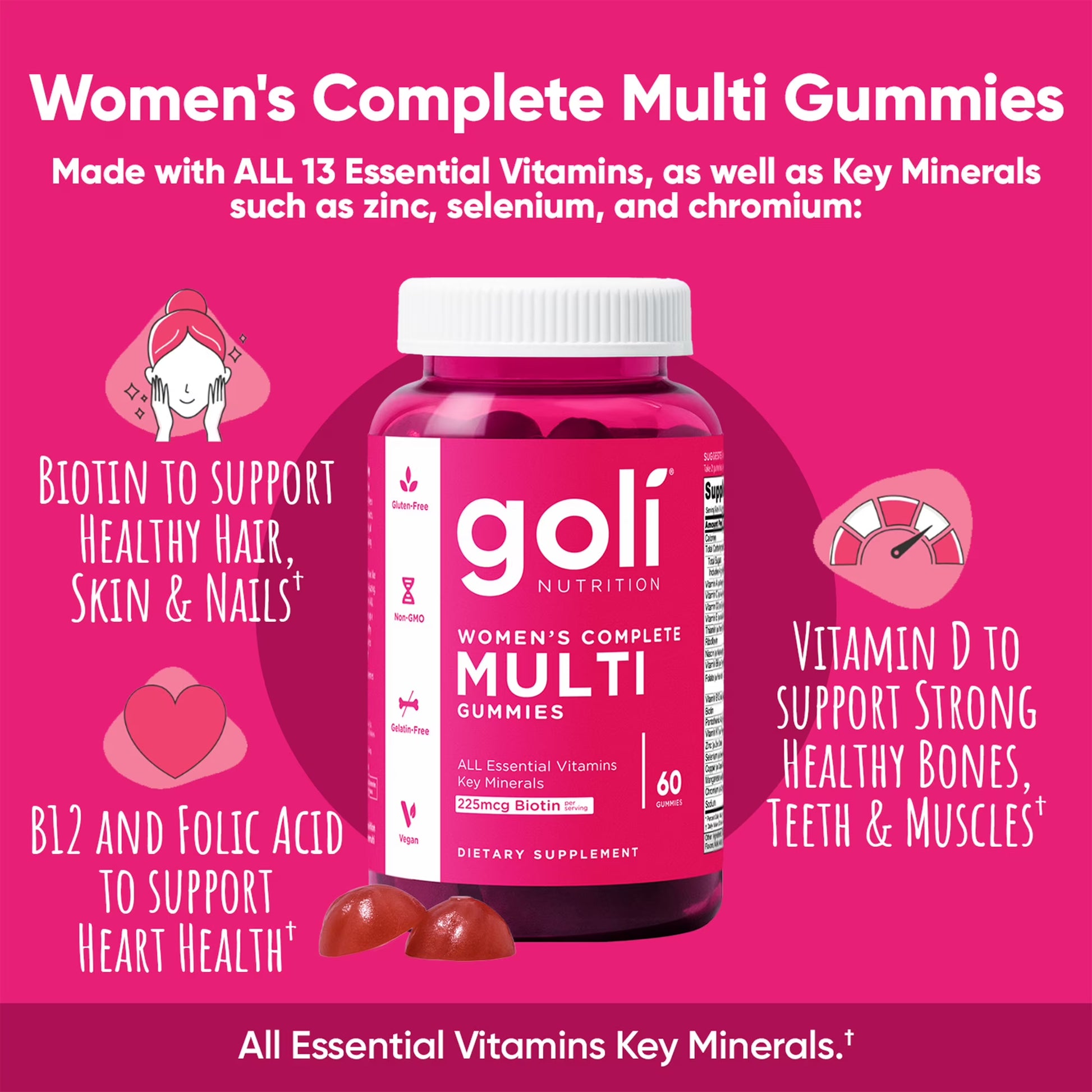 Goli® Women's Multi Gummies Benefits