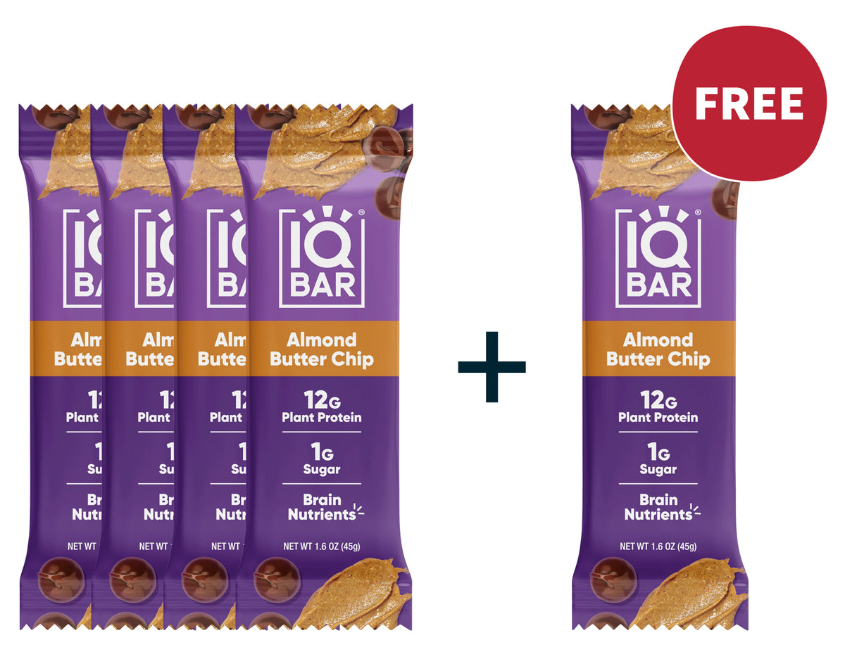 4+1 IQBAR almond butter bars