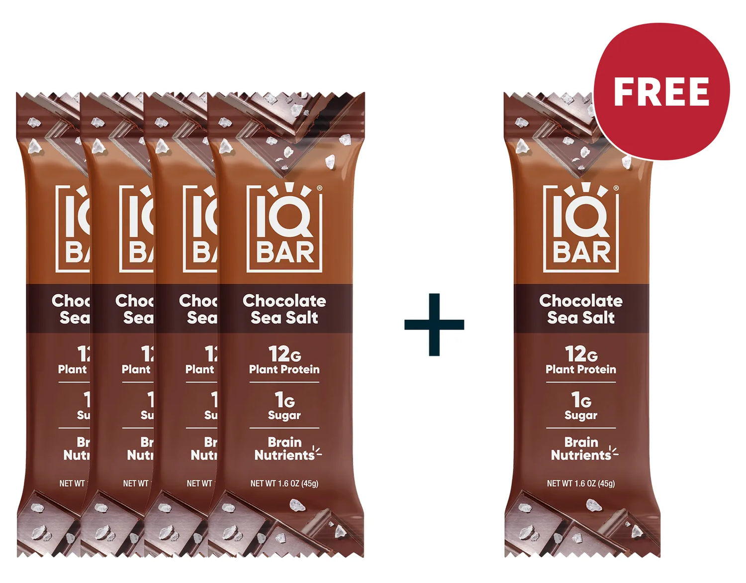 4+1 IQBAR chocolate bars