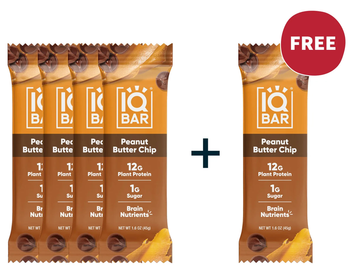 4+1 IQBAR peanut butter bars
