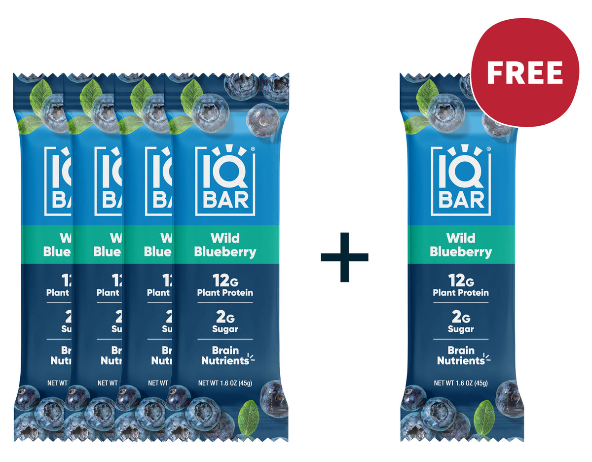 4+1 IQBAR wild blueberry bars