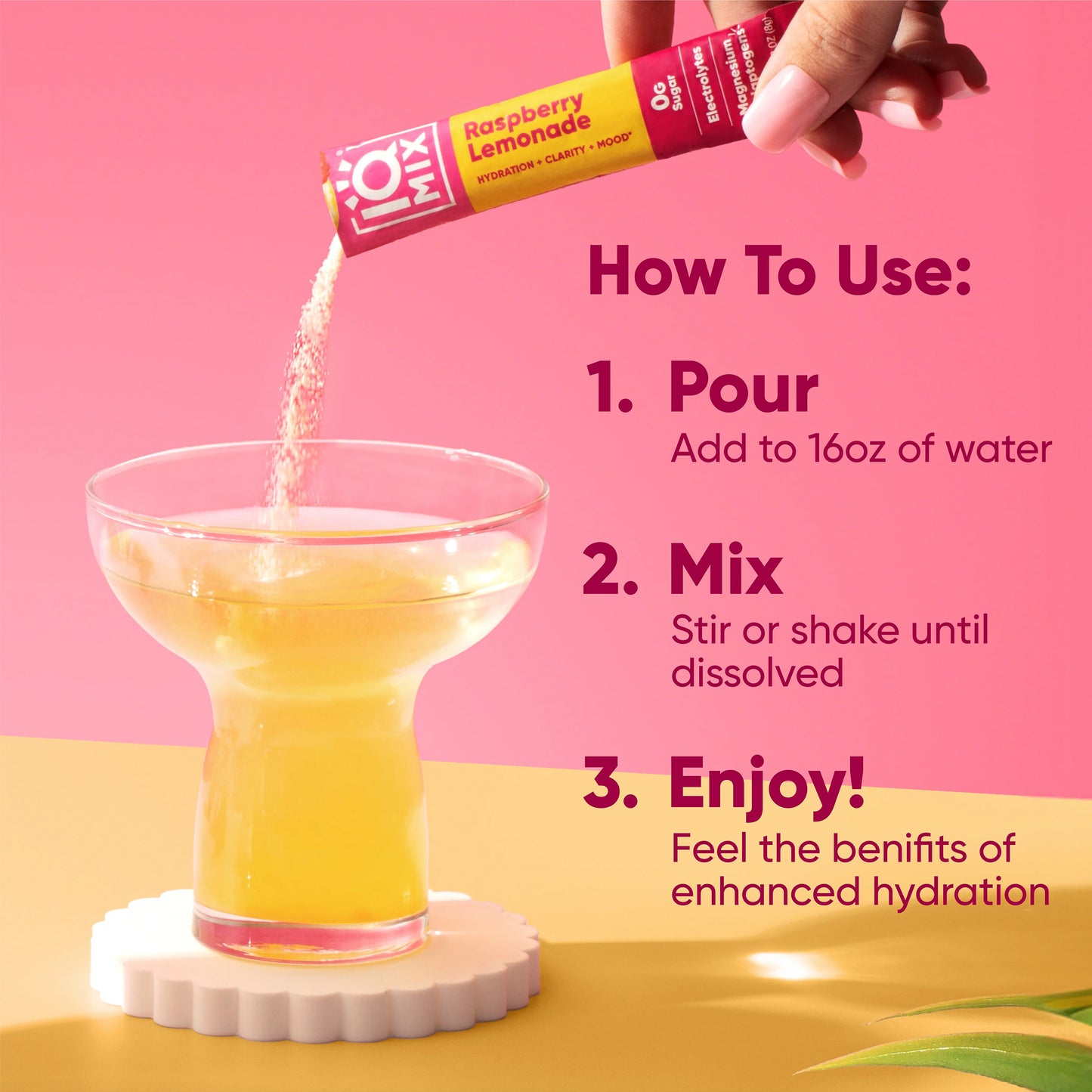 Raspberry Lemonade Enhanced Hydration Mix