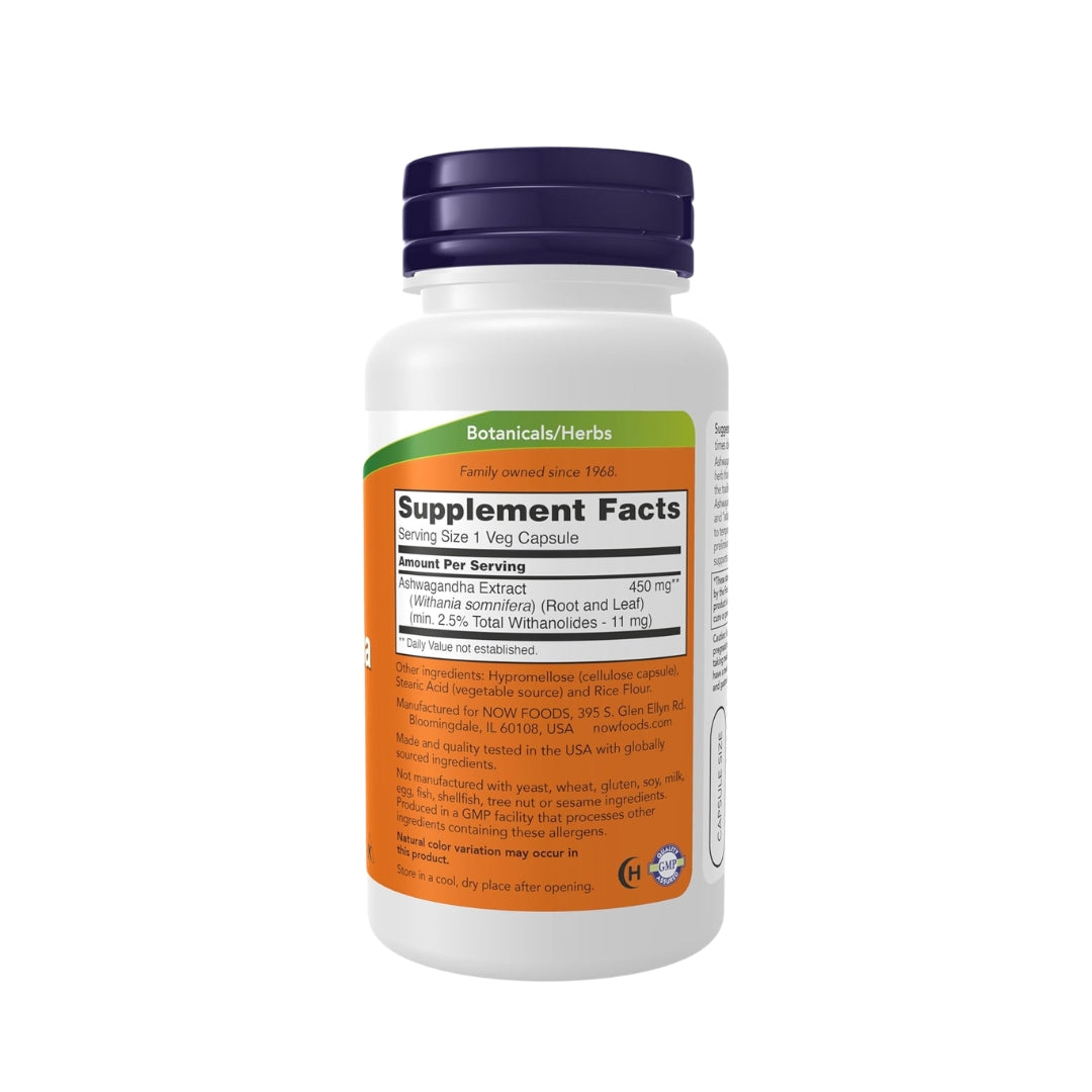 NOW Foods Ashwagandha Root Extract 450mg
