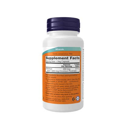 NOW® Foods Chromium Picolinate 200mcg