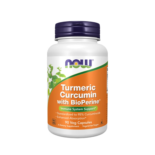 NOW® Foods Turmeric Curcumin With BioPerine®