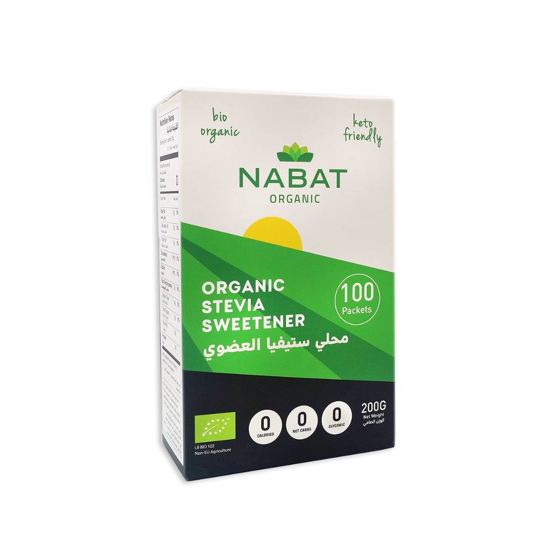 Nabat Organic Stevia Sweetener Packets 200g