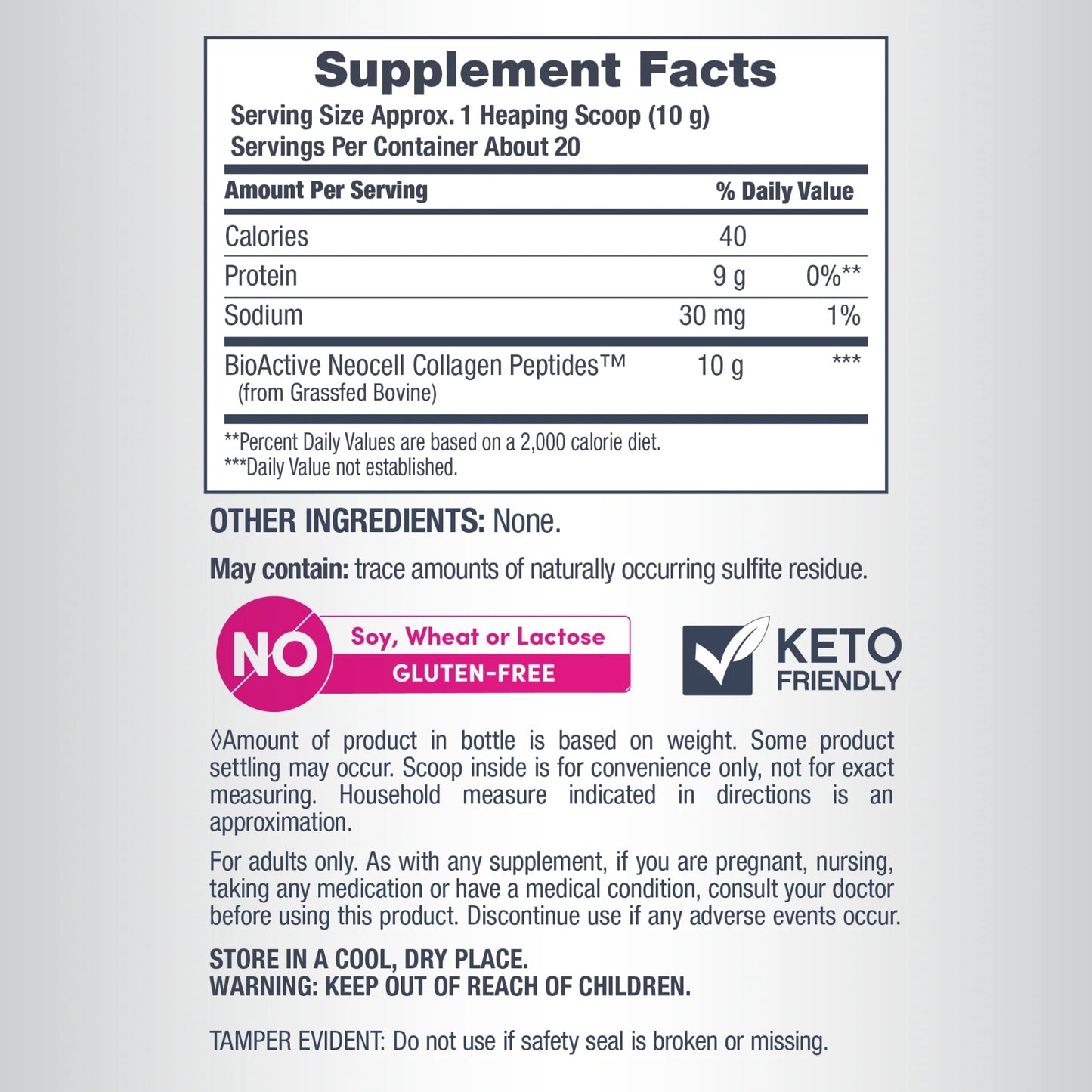 NeoCell® Grassfed Collagen Peptides Unflavored