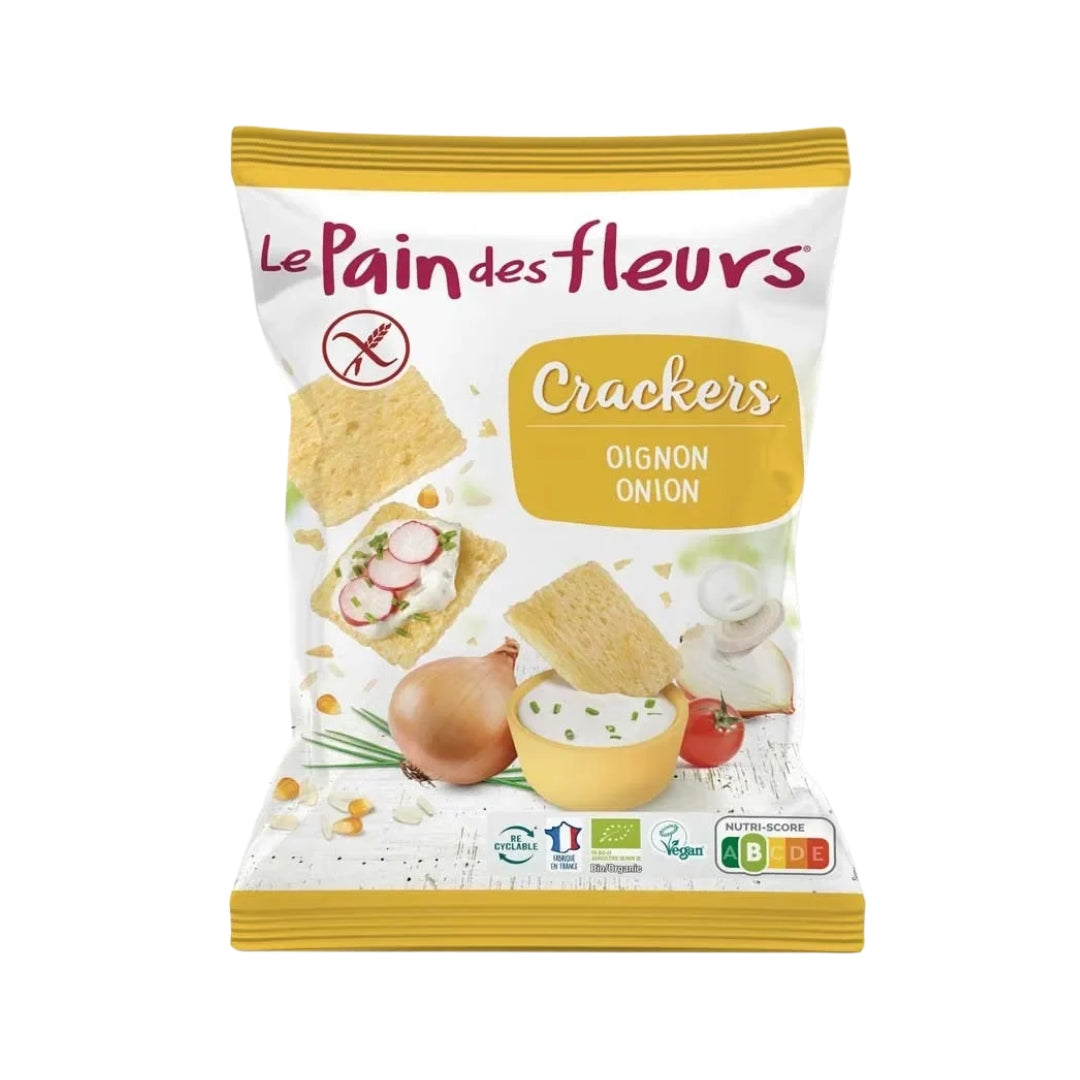 Le Pain Des Fleurs® Organic Gluten Free Onion Crackers