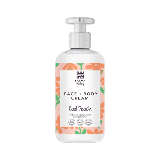 Salma Baby Face & Body Cream Cool Peach 500mL