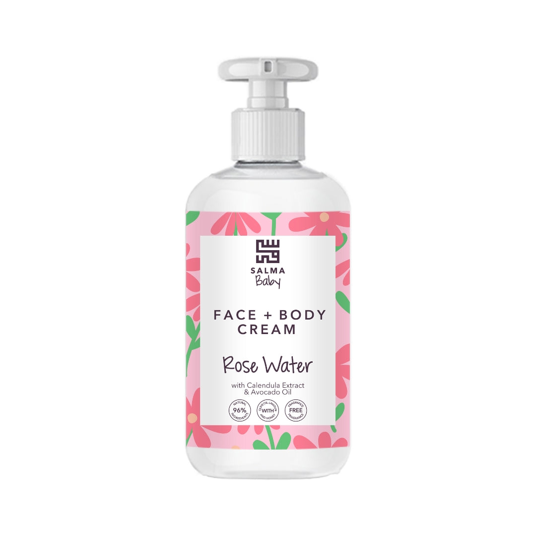 Salma Baby Face & Body Cream Rose Water 500mL