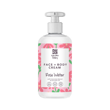 Salma Baby Face & Body Cream Rose Water 500mL
