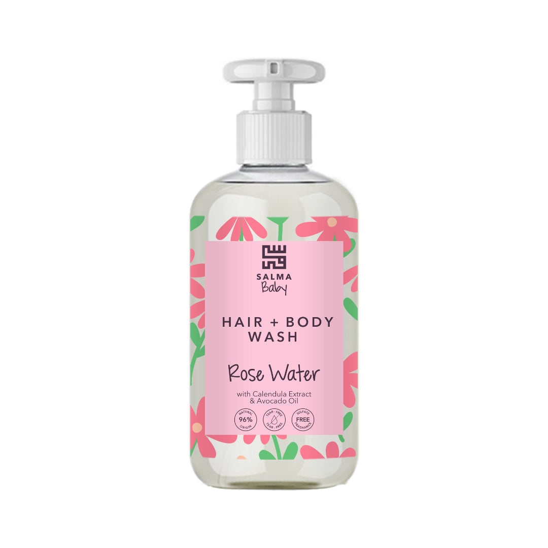 Salma Baby Hair & Body Wash Rose Water 500L