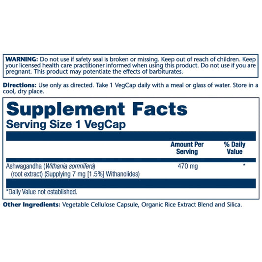 Solaray® Ashwagandha Root Extract 470mg