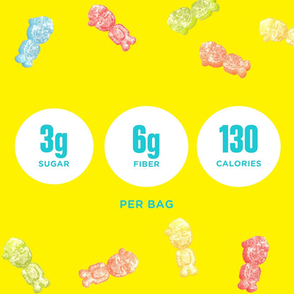 3g sugar, 6g fiber, 130 calories