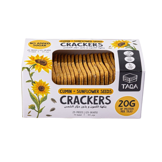 Cumin + Sunflower Seeds Crackers