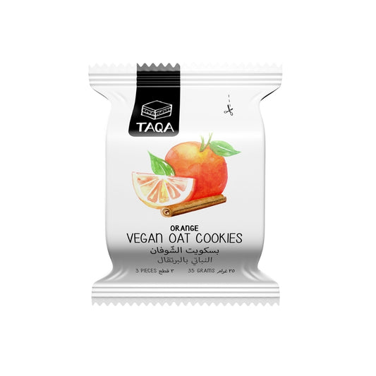Orange Vegan Oat Cookies