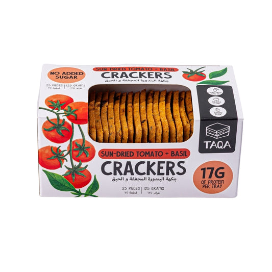 Sun-Dried Tomato + Basil Crackers