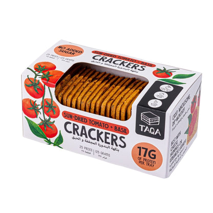 Sun-Dried Tomato + Basil Crackers