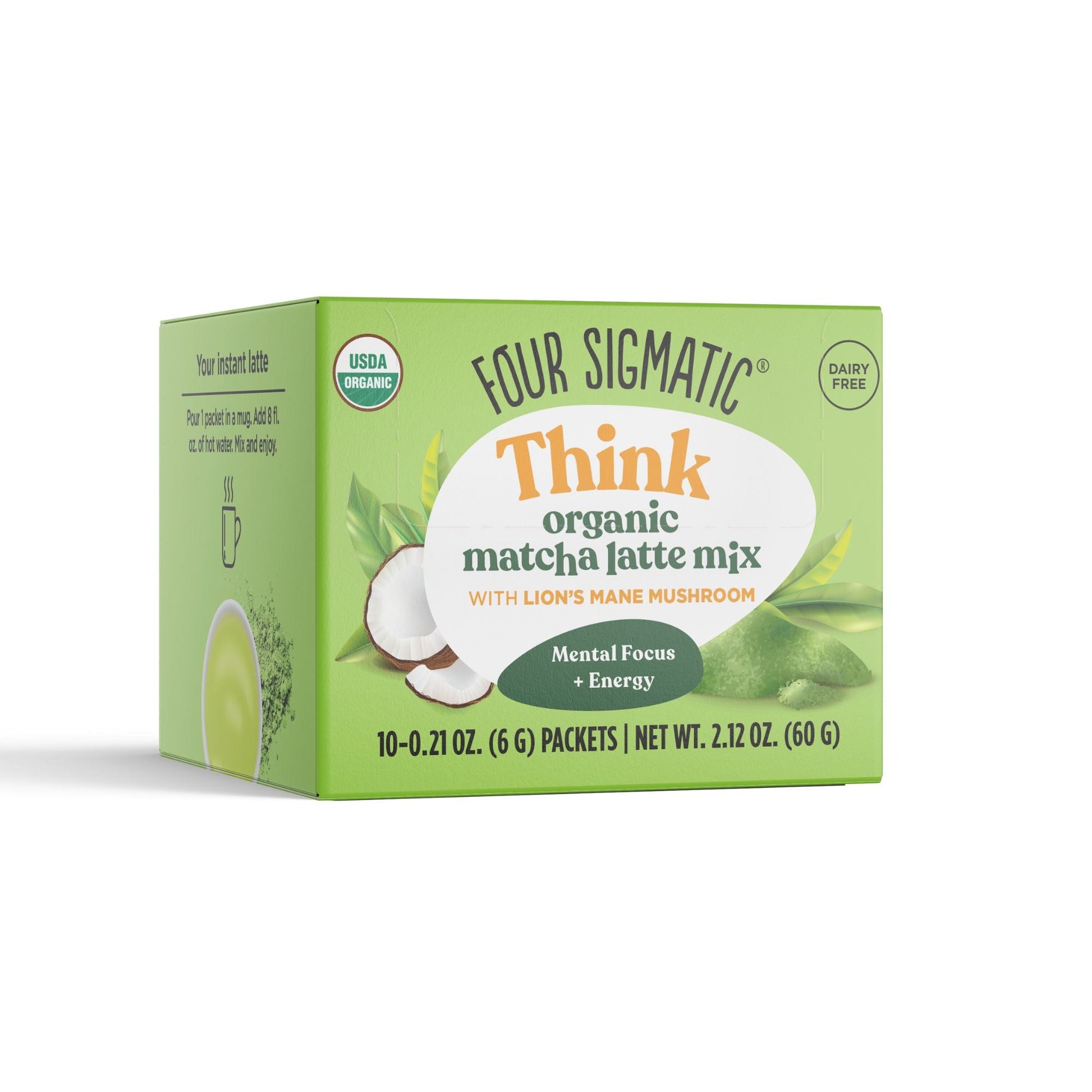 Four Sigmatic Think Organic Matcha Latt Mix Side